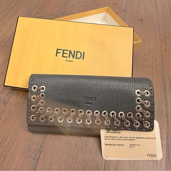 Fendi Continental Cuoio Romano Leather Long Wallet Excellent Condition Box & COA - Picture 11 of 11